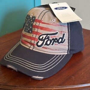 NWT Ford American Flag Baseball Cap